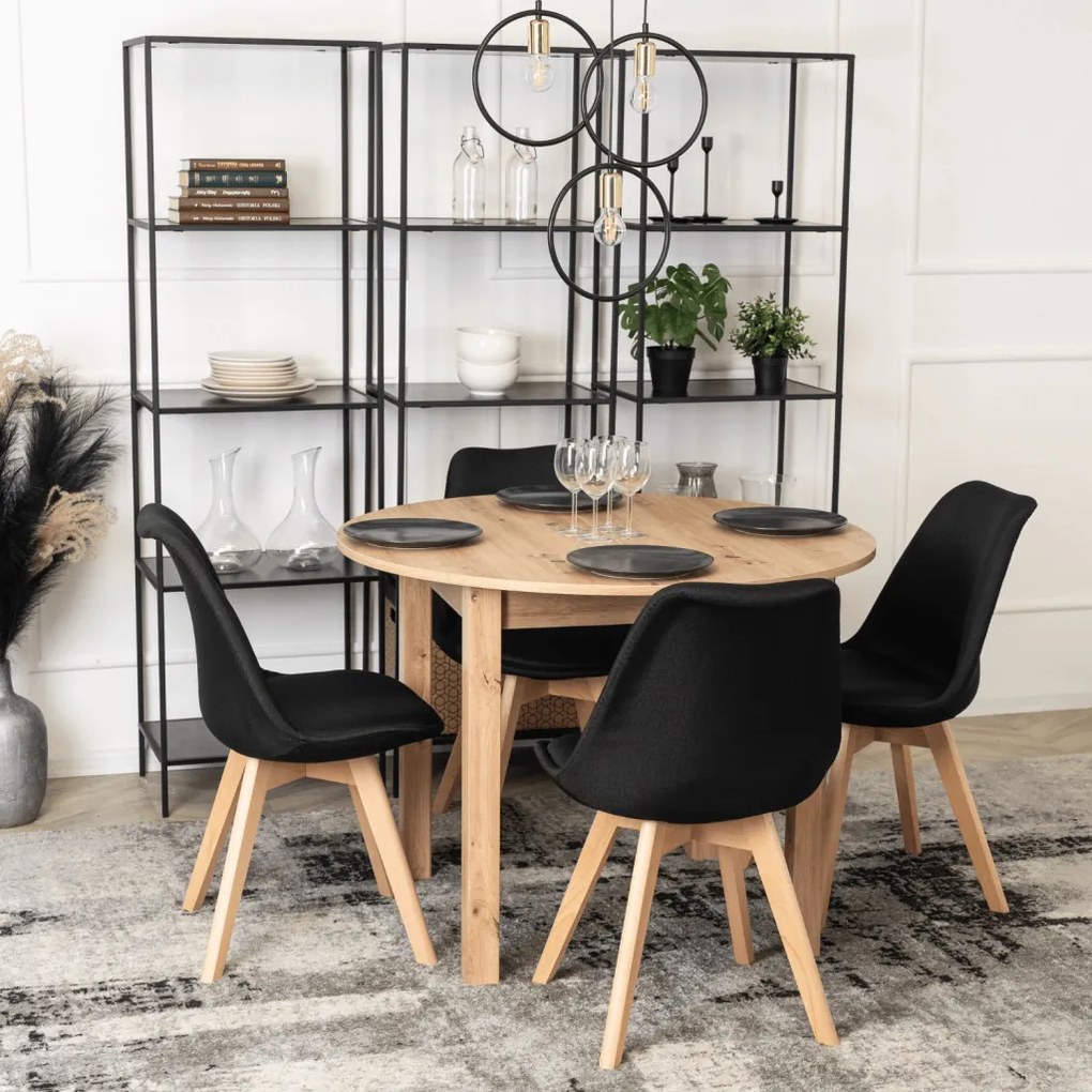 Bővíthető Étkezőasztal Kézműves Riviéra Tölgy Színben. HARRY 102-142 cm