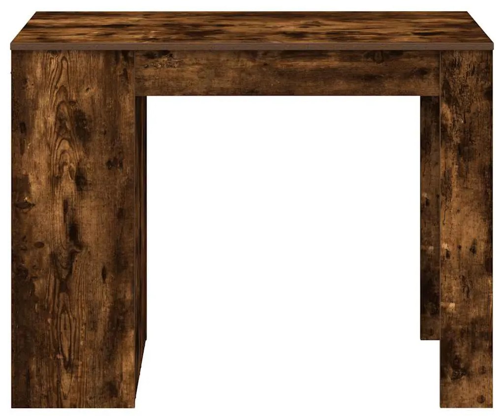 íróasztal fiókkal és polccal füstölt tölgy 102x62x77,5 cm