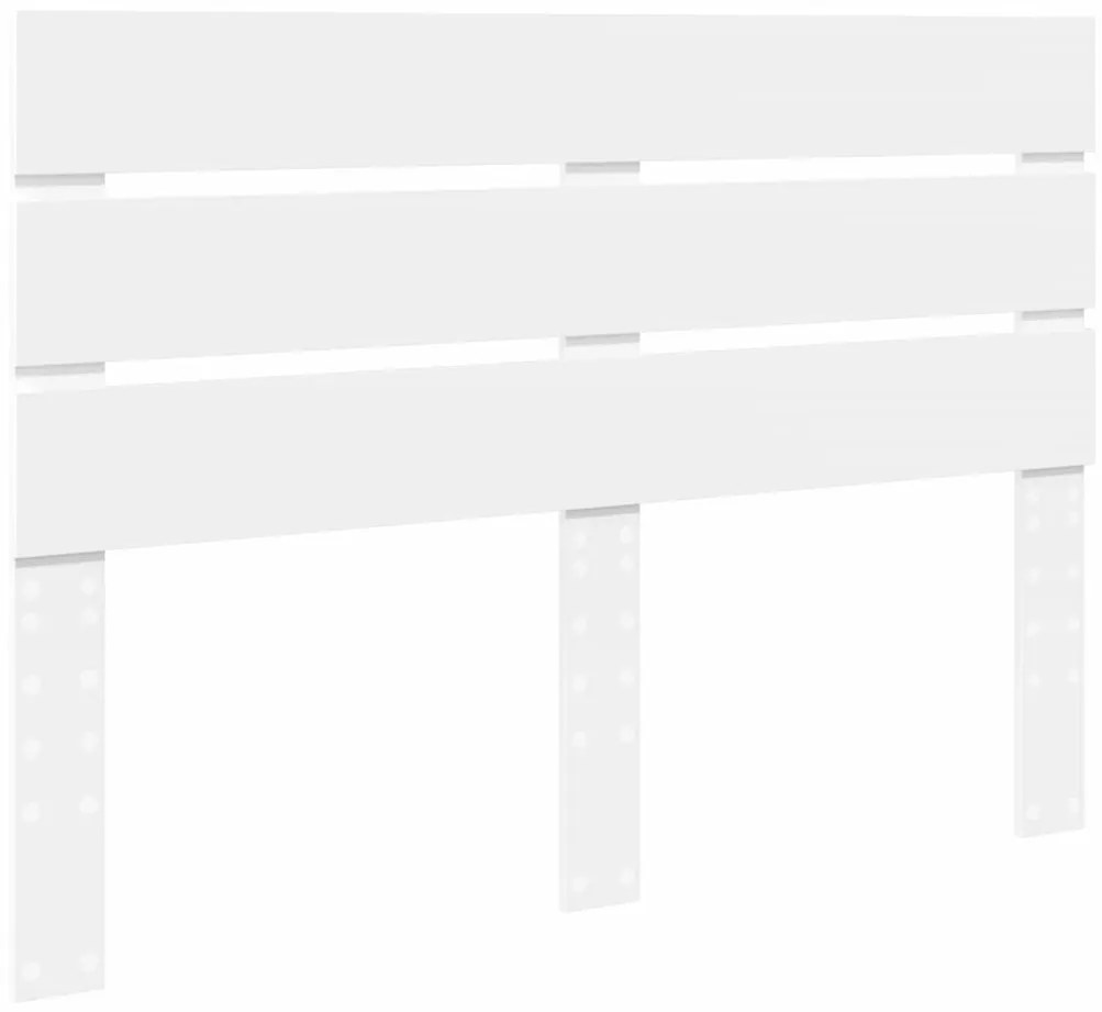 vidaXL Ágykeret fiókkal fejtámlával Fehér 140 x 190 cm Faanyag