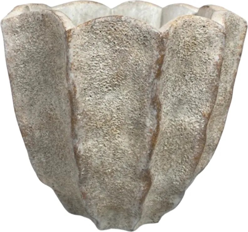 Virágos Beton Virágtartó 20cm nagy virágcserép bonsai ablakpárkányra