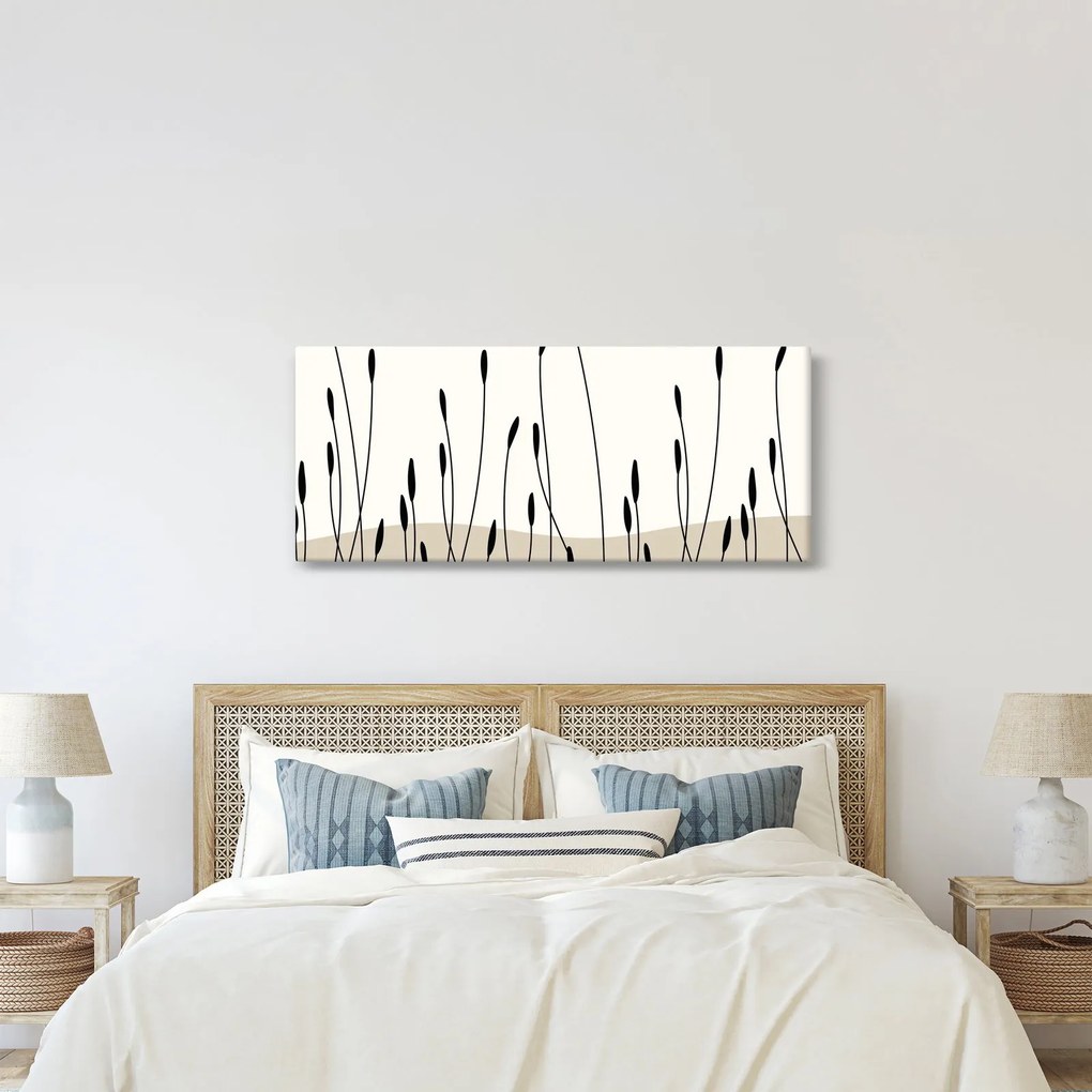 Kép - Grafikus rét N⁰3 (120x50 cm)