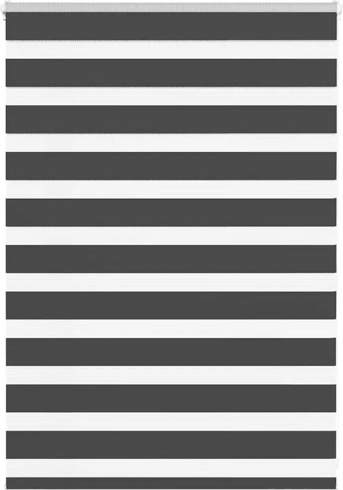 vidaXL zebrafüggönnyel fekete szövetszélesség 110,9 cm poliészter