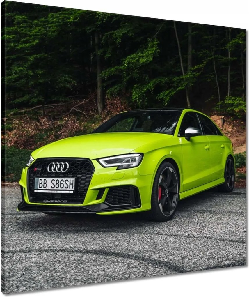 Vászonkép 60x60 Limezöld Audi Auto