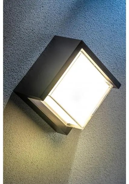 Lámpa Fali lámpa CANTI 12W, 1000lm, AC220-240V,50/60Hz, IP65, 4000K, kocka