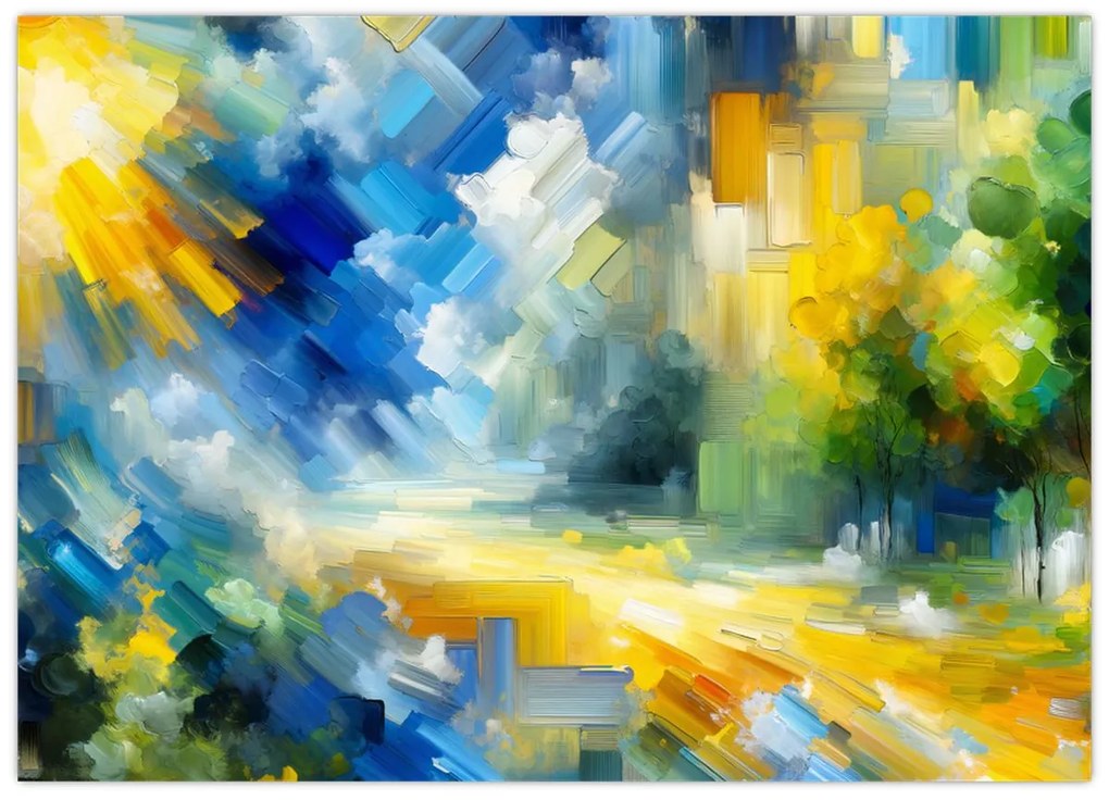 Kép - Absztrakt napos nap (70x50 cm)