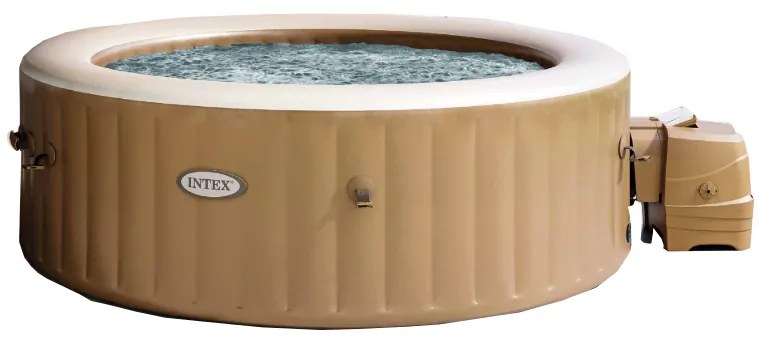 INTEX MASSZÁZSMEDENCE PURE SPA 71X216X216CM 6 FŐS BARNA 220-240V