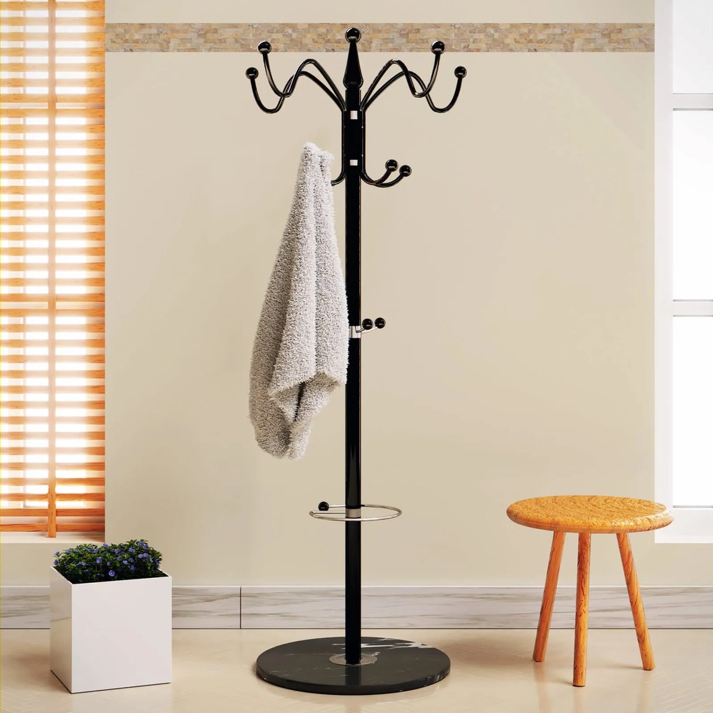 TENZY fogas márvány talapzattal, 37x173cm, fekete Casaria