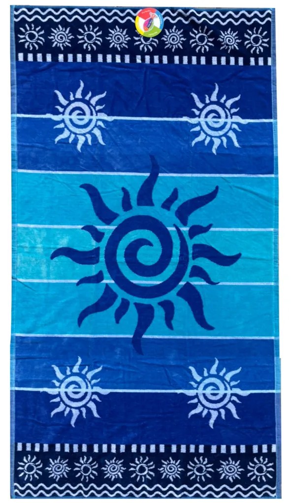 Stromboli kék strandtörölköző