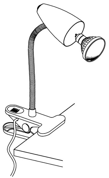 Eglo 94329 - LED Csíptetős lámpa RICCIO 1xGU10-LED/3W/230V