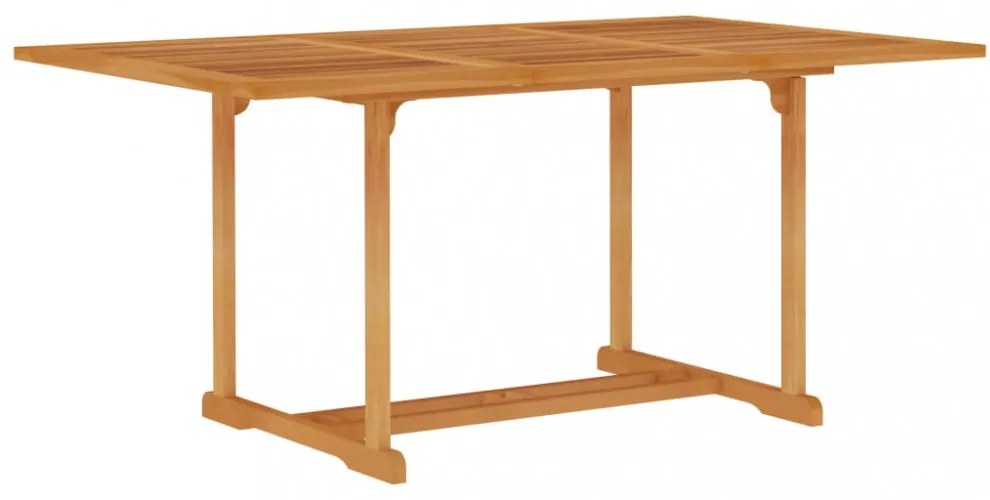 tömör tíkfa kerti asztal 150 x 90 x 75 cm