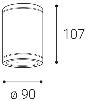 LED2-LED Kültéri spotlámpa TUBO LED/10W/230V IP65 3000K/4000K/5700K fekete