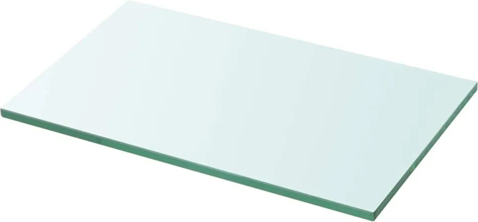 vidaXL 30x15 cm átlátszó panel üvegpolc