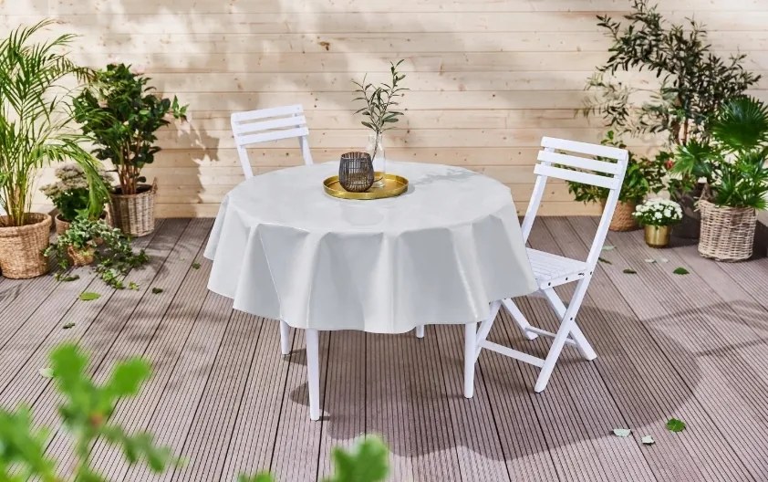 Livarno Home Abrosz lakkozott, foltálló szegéllyel Ø 160 cm, kerek