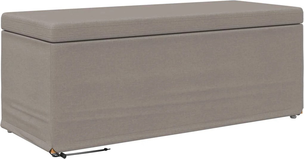 vidaXL Zsámoly Tópszínű 101 x 41 x 40 cm Szövet és faszerkezet