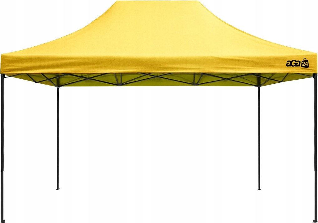 Aga Oldalsó falak nélküli eladói stand 3x4,5 m Sárga