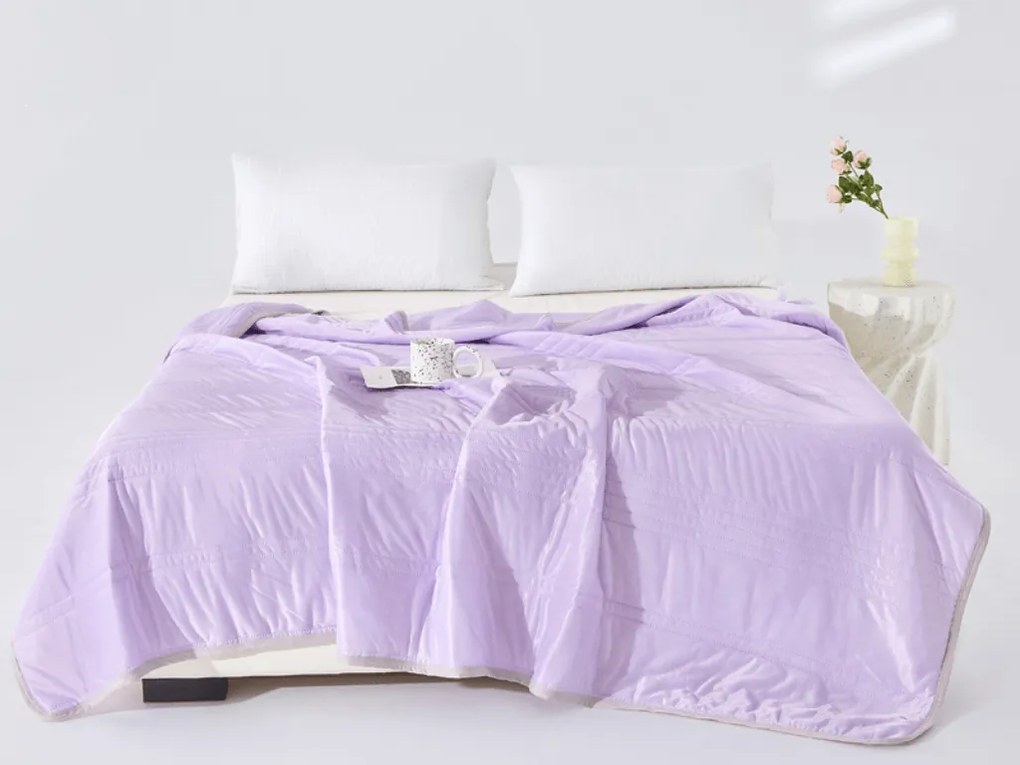 Hűsítő nyári paplan CELIA, lila Méret: 140 x 200 cm