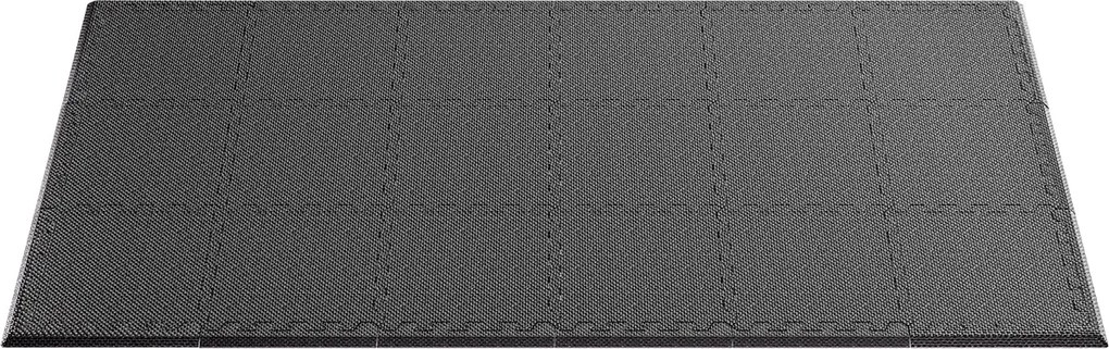 monzana® Padlóvédő alátét szett 18 db - fekete