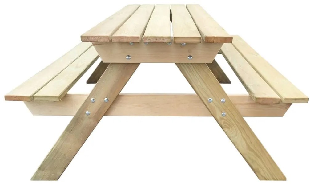 Fa piknik asztal 150 x 135 x 71,5 cm