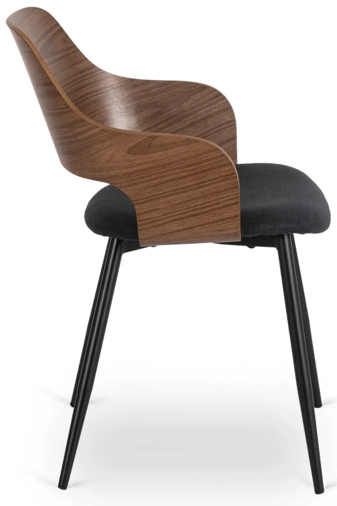 Étkezőszék Dió/Fekete Színben. ORBI