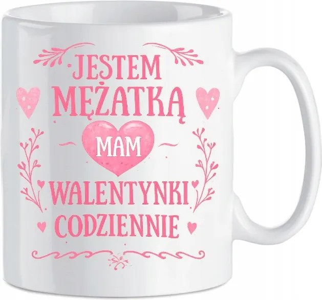 Kerámia bögre Férj vagyok Valentin napom van minden nap a feleségemnek
