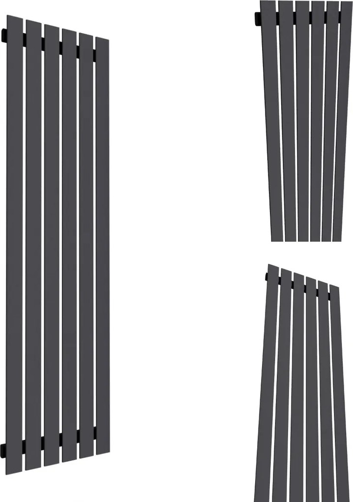 Dekorációs Radiátor FÜGGŐLEGES-R6 1800/450 Grafit