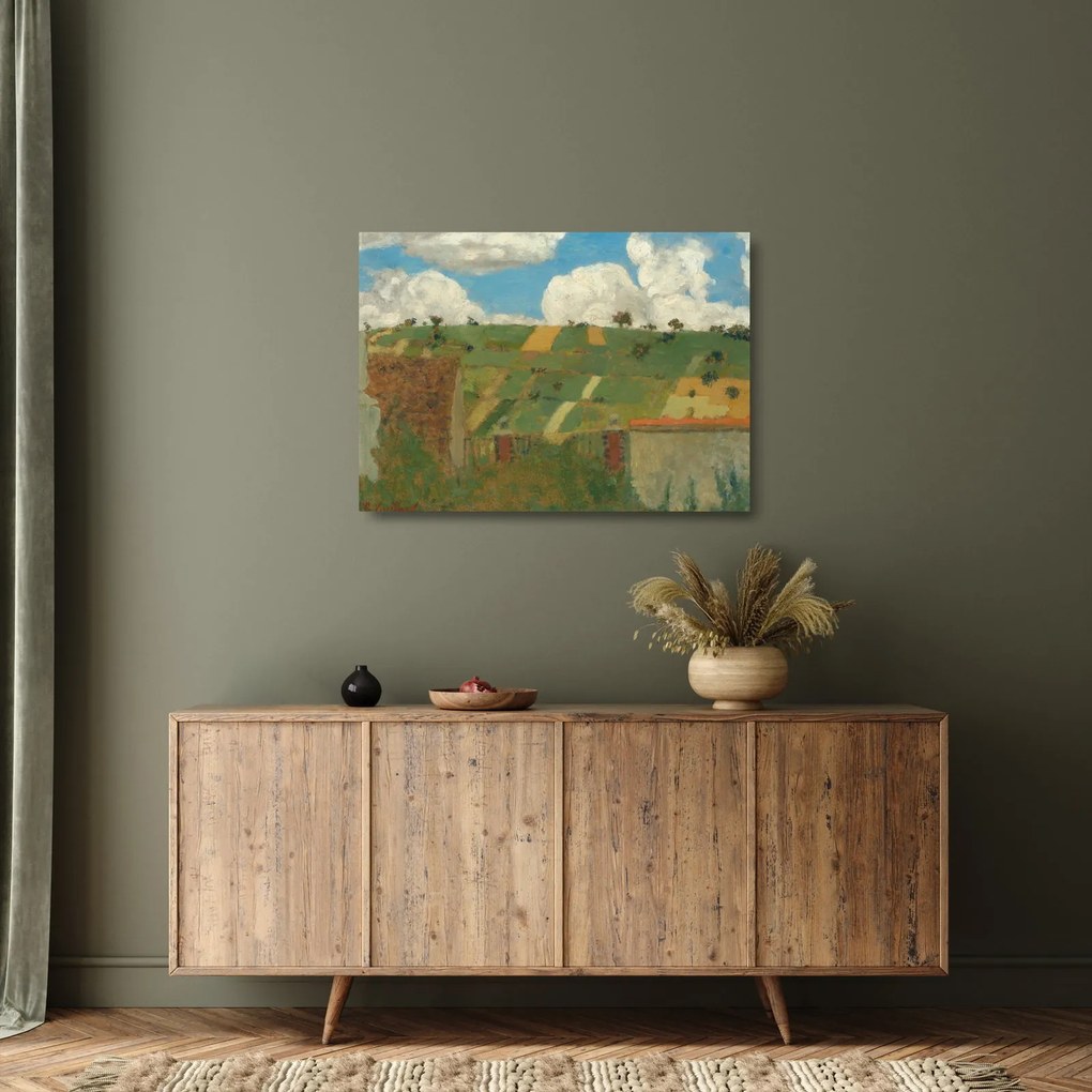 Üveg kép - Edouard Vuillard, Landscape of the Ile de France, reprodukciók (70x50 cm)