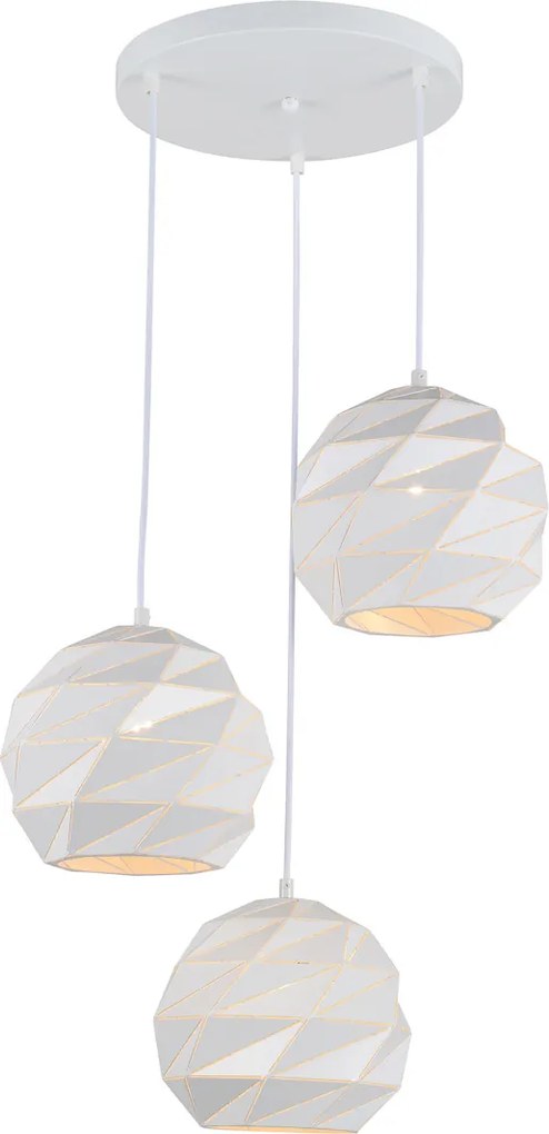 Italux Modern Függeszték Palermo Fehér ITXPND-2424-3S-WH