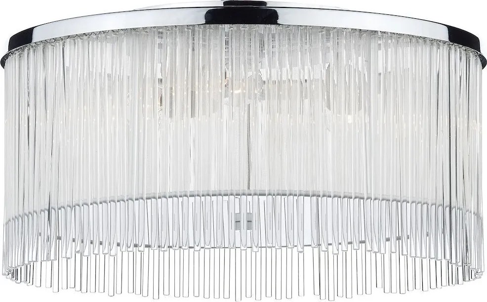 DAR LIGHTING JAP032 JAPAN Modern Függesztett Lámpa Csiszolt Króm, Átlátszó E14 IP20