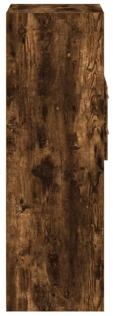 füstös tölgy színű szerelt fa magasszekrény 45 x 42,5 x 124 cm