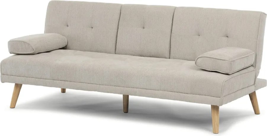 Háromszemélyes kihúzható kanapé, bézs, szövet, ASB-C3034 CRM2