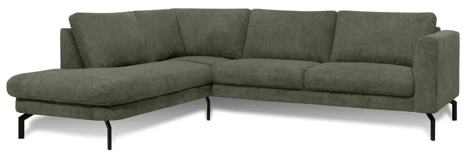 Sötétzöld sarokkanapé (bal oldali) Gomero – Scandic