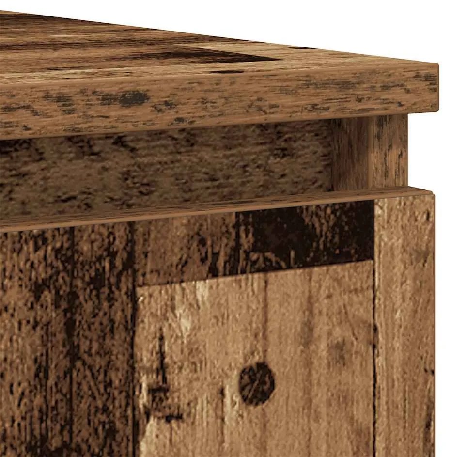 antik fa szerelt fa tálalószekrény fiókos 100,5x35x98,5 cm