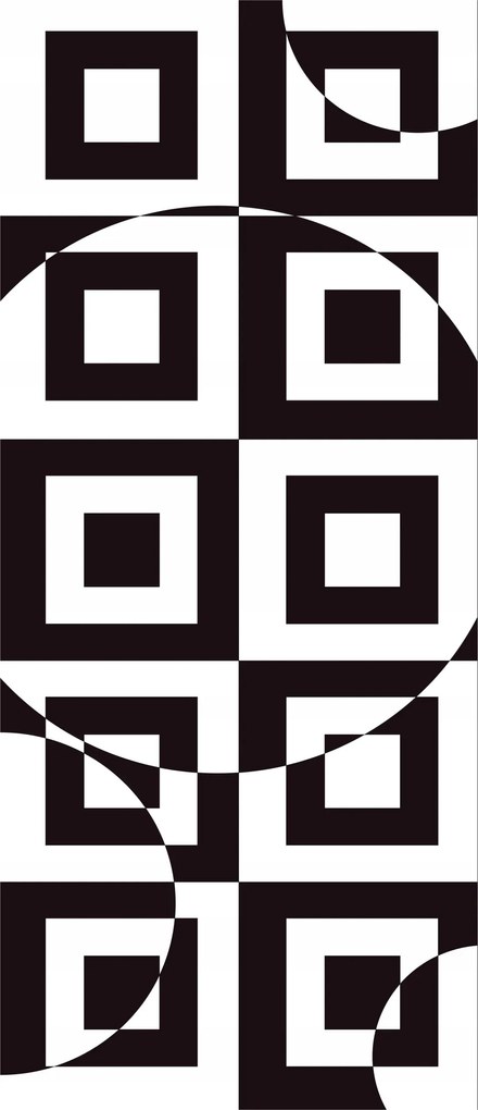 Fotótapéta Sakk absztrakt kör geometria kontraszt 91x211 +ragasztó