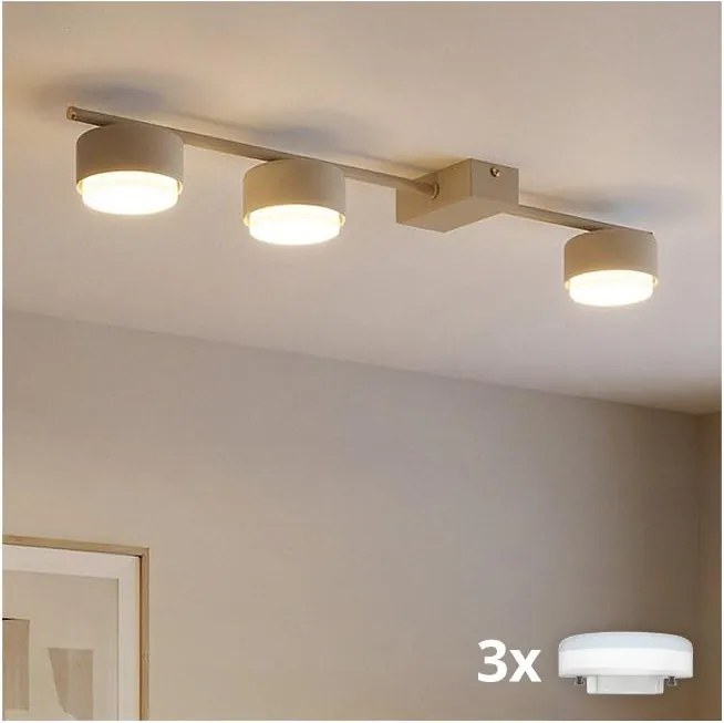 Brilagi - LED spotlámpa MONO 3xGX53/13W/230V bézs