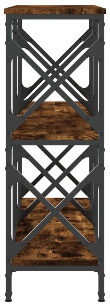 füstös tölgy színű szerelt fa tálalóasztal 100 x 28 x 80,5 cm