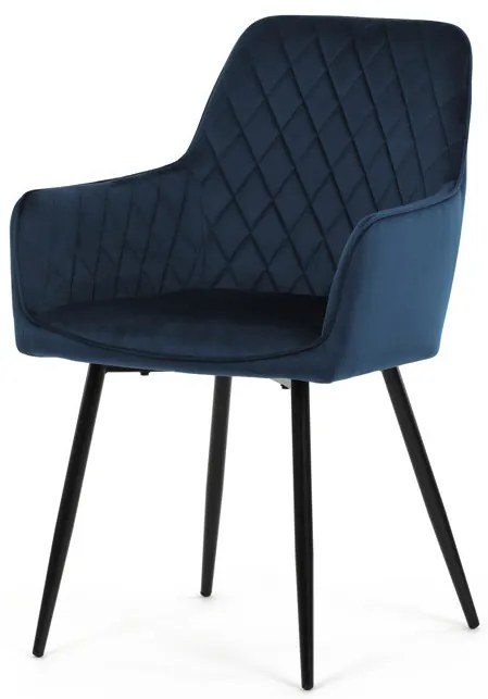 Kék Bársony Étkezőszék. DCH-215 BLUE4