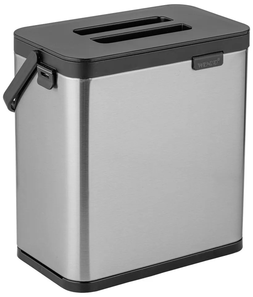 Matt ezüstszínű komposztálható hulladék gyűjtő 3 l Colin – Wenko