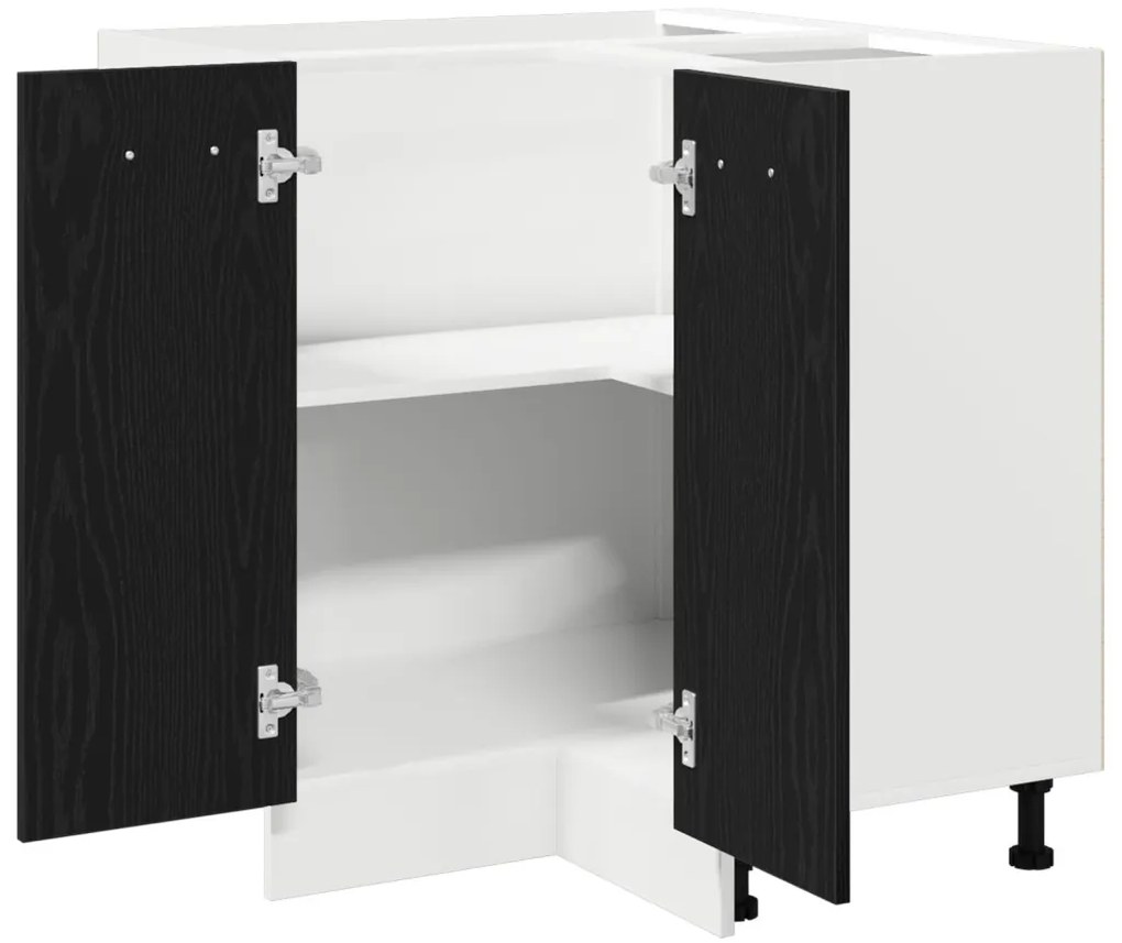 Fekete Tölgy Sarok Alsó Szekrény - 75.5x75.5x81.5 cm