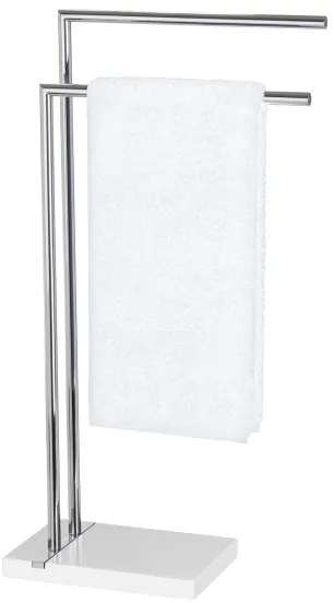 WENKO 20487100 - Törölközőállvány NOBLE 45,5x82 cm fényes króm/fehér