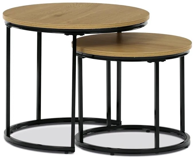 Dohányzóasztal 53×53×46 cm, MDF, Vad Tölgy. CT-G1145 OAK