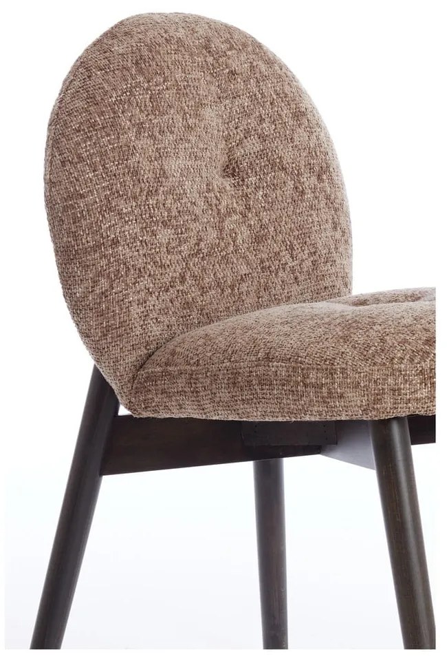 Barna kárpitozott étkezőfotel szett 2 db-os Sinosa – Light &amp; Living