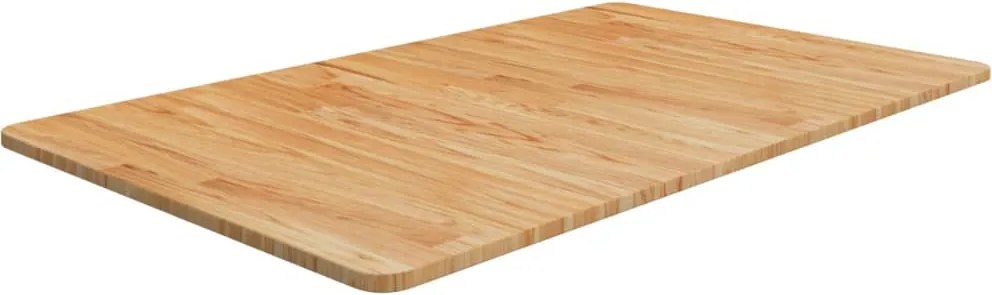 vidaXL világosbarna kezelt tömör fa fürdőszobai pult 100 x 60 x 1,5 cm