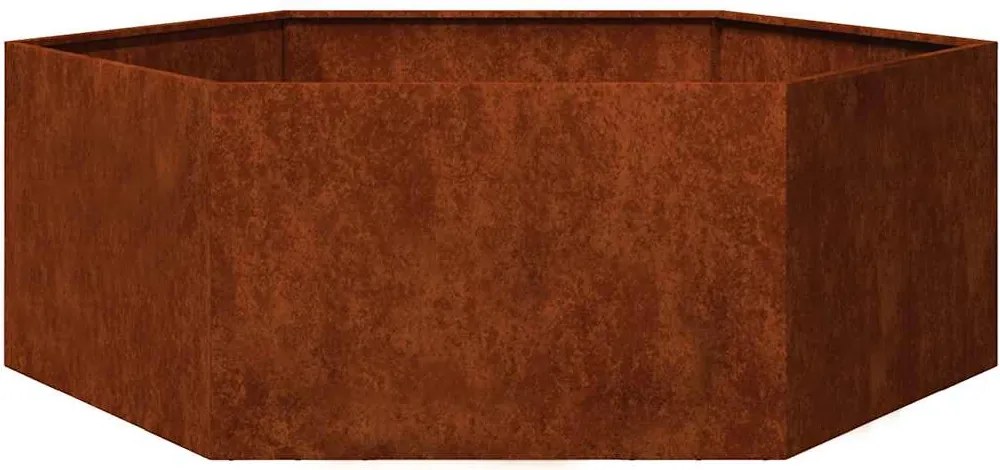 vidaXL rozsda színű corten acél növénytartó 138x120x45 cm