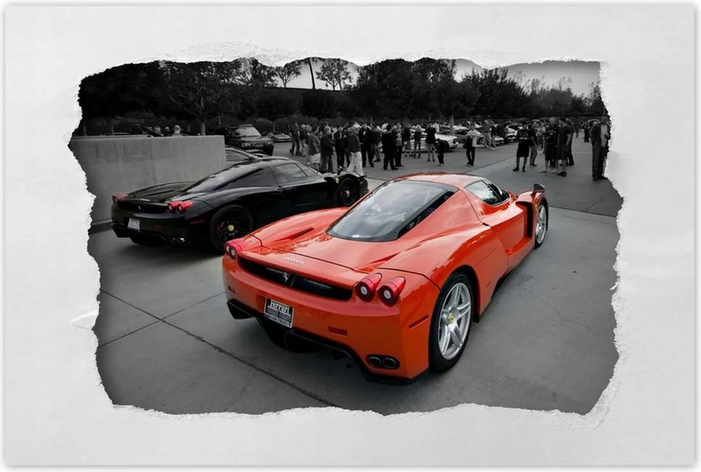 Ferrari poszter 60x40 hátulról