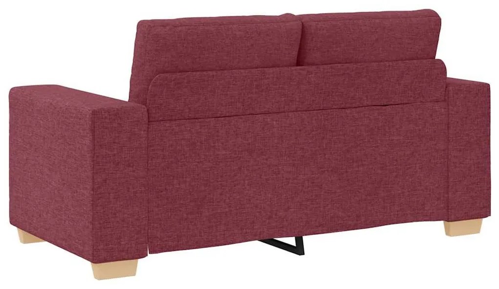 borvörös szövet loveseat kanapé 120 cm