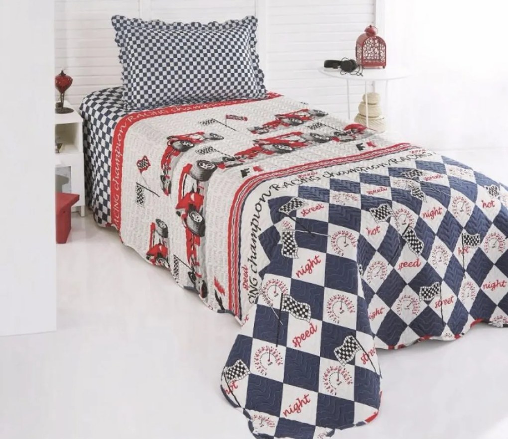 TiaHome Formula pamut ágytakaró - 140x220cm + 1ks 50x70cm