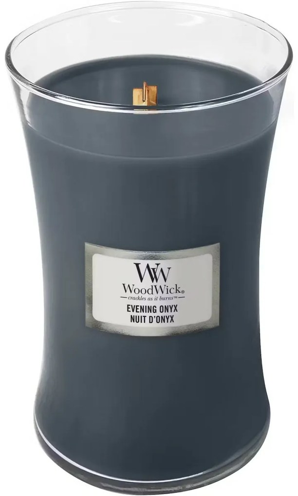 WoodWick Illatos gyertya nagy váza Evening Onyx,609 g