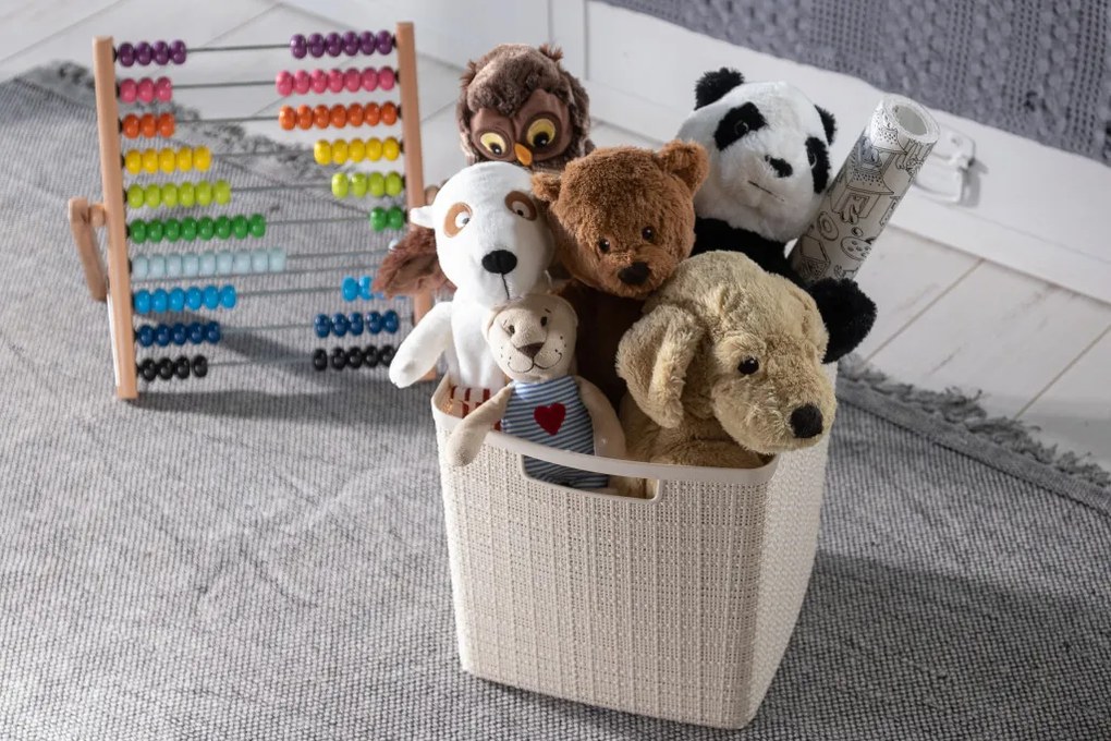 Curver Jute Cube doboz 17L bézs