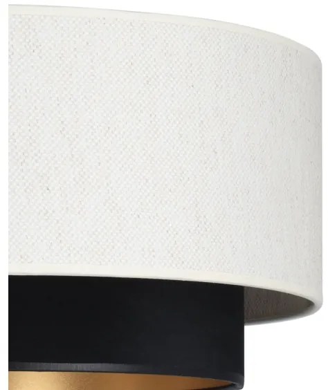 NATIA mennyezeti lámpa 1xE27/60W/230V, átmérő 45 cm, fehér/fekete