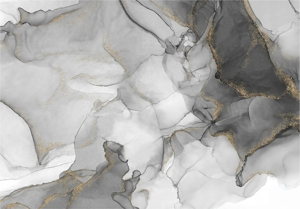 Vinil Fotótapéta Flizelin Márvány Absztrakt Kő Szürke 254x184